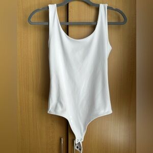 Express XS body contour white bodysuit